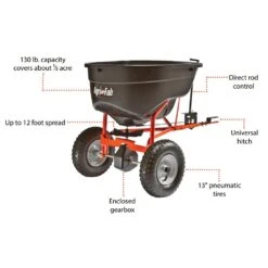 Agri-Fab 45-0463 56kg Towed SmartSPREADER -Garden Tool Store 45 0463 features