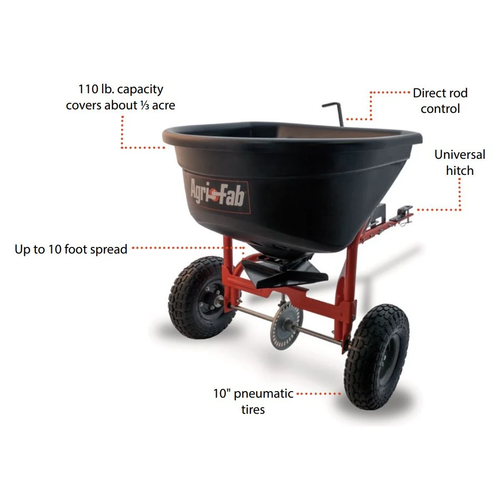Agri-Fab AF45-0527 50kg Towed Broadcast Spreader 4 Agri-Fab AF45-0527 50kg Towed Broadcast Spreader - Image 2