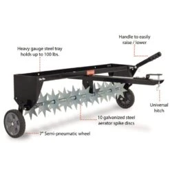 Agri-Fab 45-0544 40" Towed Spike Aerator -Garden Tool Store 45 0544 features