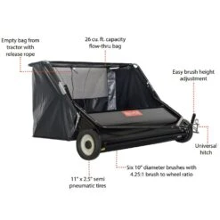 Agri-Fab 45-0546 52" Tow-Behind Lawn Sweeper -Garden Tool Store 45 0546 features 1