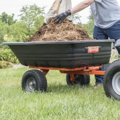 Agri-Fab 45-0552 317kg / 700lb Poly Tipping/Swivel Trailer -Garden Tool Store agri fab 45 0552 trailer capacity