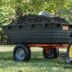 Agri-Fab 45-0553 450kg / 1000lb Poly Tipping/Swivel Trailer -Garden Tool Store agri fab 45 0553 lifestyle