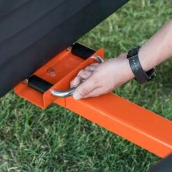 Agri-Fab 45-0579 453kg / 1000lb ATV Poly Swivel/Tipping Trailer -Garden Tool Store agri fab 45 0579 cart hitch