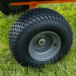 Agri-Fab 45-0579 453kg / 1000lb ATV Poly Swivel/Tipping Trailer -Garden Tool Store agri fab 45 0579 cart wheel
