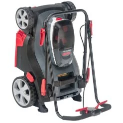 AL-KO 3.82 Li R Comfort 18V Bosch Home & Garden Compatible 3-in-1 Push Cordless Lawn Mower (Tool Only) -Garden Tool Store al ko 3.82 li r comfort lawnmower vertical storage 1 1