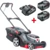AL-KO 382 Li R Premium 18V Bosch Home & Garden Compatible 3-in-1 Push Cordless Lawn Mower (with 2 X 5Ah Batteries & Fast Charger) -Garden Tool Store al ko 3.82 li r premium lawnmower kit