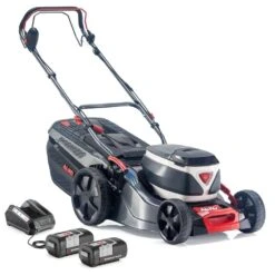 AL-KO 36V 46.2 Li SP-W Comfort 3-in-1 Self-Propelled Cordless Lawn Mower (with 2 X 4Ah Batteries & Fast Charger)