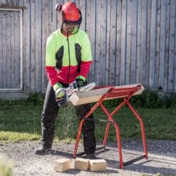 AL-KO CS 1825 18V Bosch Home & Garden Compatible Cordless Chainsaw (Tool Only) -Garden Tool Store al ko cs1825 chainsaw lifestyle