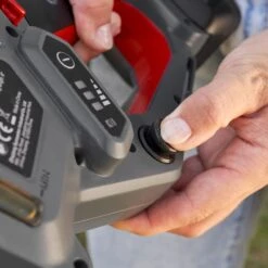 AL-KO CSM 1815 18V Bosch Home & Garden Compatible 18V Cordless Pruning Chainsaw (Tool Only) -Garden Tool Store al ko csm 1815 mini chainsaw button