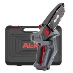 AL-KO CSM 1815 18V Bosch Home & Garden Compatible Cordless Pruning Chainsaw (with 2.5Ah Battery & Charger) -Garden Tool Store al ko csm 1815 mini chainsaw case 1