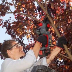 AL-KO CSM 1815 18V Bosch Home & Garden Compatible 18V Cordless Pruning Chainsaw (Tool Only) (Bundle Builder) -Garden Tool Store al ko csm 1815 mini chainsaw lifetyle 2