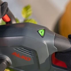 AL-KO HT 1845 18V Bosch Home & Garden Compatible Cordless Hedge Trimmer (Tool Only) -Garden Tool Store al ko ht1845 hedge trimmer lifestyle led