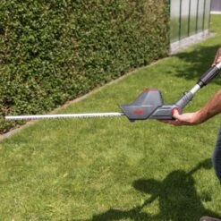 AL-KO HTA 1845 18V Bosch Home & Garden Compatible Cordless Long Reach Hedge Trimmer (Tool Only) -Garden Tool Store al ko hta1845 pole hedge trimmer lifestyle 3