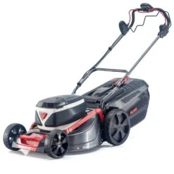 AL-KO 36V 512 Li VS-W Premium 4-in-1 Variable Speed Cordless Lawn Mower (with 1 X 5Ah Battery & Fast Charger) -Garden Tool Store al ko premium 512 li vs 1 lawnmower angle 1 1