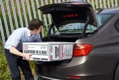 The Walsall Duraball Barrow In A Box - Puncture-proof Ball -Garden Tool Store barrow in a box loading 2