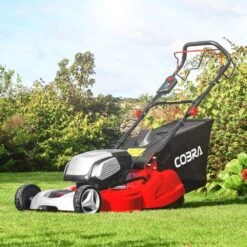 Cobra RM51SP80V 80V Self-Propelled Rear Roller Cordless Lawn Mower (with 2 X 40V 5Ah Batteries & 2 X Fast Chargers) (Bundle Builder) -Garden Tool Store cobra 80v rear roller lawnmower lifestyle 2 1
