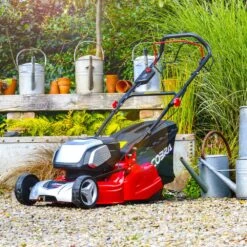 Cobra RM51SP80V 80V Self-Propelled Rear Roller Cordless Lawn Mower (with 2 X 40V 5Ah Batteries & 2 X Fast Chargers) (Bundle Builder) -Garden Tool Store cobra 80v rear roller lawnmower lifestyle 2