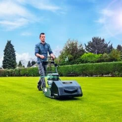 Cobra Fortis 20FTE 51cm/20" Fine Turf Battery-Powered Cylinder Lawn Mower (with 2 X EGO 6Ah 56V Batteries & Rapid Charger) 19 Cobra Fortis 20FTE 51cm/20" Fine Turf Battery-Powered Cylinder Lawn Mower (with 2 X EGO 6Ah 56V Batteries & Rapid Charger) -Garden Tool Store cobra fortis 20fte fine turf cylinder mower lifestyle