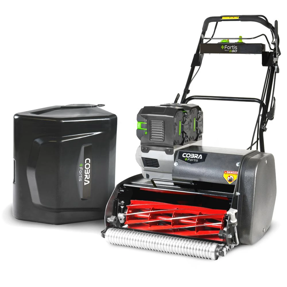 Cobra Fortis 20FTE 51cm/20" Fine Turf Battery-Powered Cylinder Lawn Mower (with 2 X EGO 6Ah 56V Batteries & Rapid Charger) 3 Cobra Fortis 20FTE 51cm/20" Fine Turf Battery-Powered Cylinder Lawn Mower (with 2 X EGO 6Ah 56V Batteries & Rapid Charger)