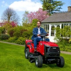 Cobra LT92HRL 36" Hydrostatic Rear Collect Lawn Tractor -Garden Tool Store cobra lt92hrl lawn tractor lifestyle