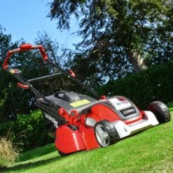 Cobra RM4140V 40V Li-Ion Cordless Rear Roller Lawn Mower (with 4Ah Battery & Charger) -Garden Tool Store cobra rm4140v lawnmower lifestyle 1