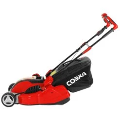 Cobra RM4140V 40V Li-Ion Cordless Rear Roller Lawn Mower (with 4Ah Battery & Charger) -Garden Tool Store cobra rm4140v lawnmower side 2 1