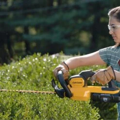 Cub Cadet LH5 H60 60V MAX Li-Ion Cordless Hedge Trimmer (Bare Tool) -Garden Tool Store cub cadet 60v hedge cutter lifestyle
