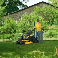 Cub Cadet LR2 ES76 30"/76cm Side Discharge Battery-Powered Ride-On Lawn Mower -Garden Tool Store cub cadet minirider l42es76 lifestyle