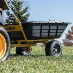 DeWalt DXTB0573 363kg/800lb Push/Tow Swivel/Dump Cart -Garden Tool Store dewalt cart lifestyle 5