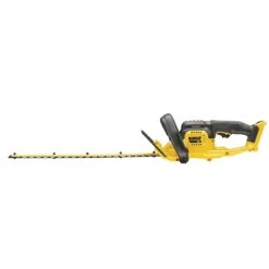 DeWalt DCM563P1-GB 18V XR Cordless Hedge Trimmer (with 5Ah Battery & Charger) -Garden Tool Store dewalt dcm563 hedge trimmer side