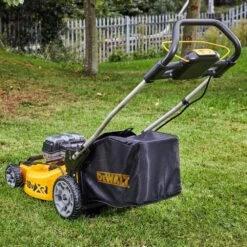 DeWalt DCMW564P2-GB 18V XR Push Cordless Lawn Mower (with 2 X 5Ah Batteries & Charger) 17 DeWalt DCMW564P2-GB 18V XR Push Cordless Lawn Mower (with 2 X 5Ah Batteries & Charger) -Garden Tool Store dewalt dcm564 lawnmower rear 2