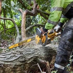 DeWalt DCMCS574N-XJ 54V XR FLEXVOLT 45cm Cordless Chainsaw (Tool Only) -Garden Tool Store dewalt dcmcs574 chainsaw lifestyle 1