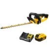 DeWalt DCMHT563P1-GB 18V XR Cordless Hedge Trimmer (with 5Ah Battery & Charger) -Garden Tool Store dewalt dcmht563 bare tool kit
