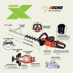 Echo DHC-2800R 56 EFORCE Cordless Hedge Trimmer (Bare Tool) -Garden Tool Store echo dhc 2200r hedge trimmer features