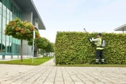 EGO Power+ HTX6500 Pro X 65cm 56V Cordless Hedge Trimmer (Bare Tool) -Garden Tool Store ego htx6500 hedge trimmer lifestyle 2