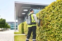 EGO Power+ HTX6500 Pro X 65cm 56V Cordless Hedge Trimmer (Bare Tool) -Garden Tool Store ego htx6500 hedge trimmer lifestyle