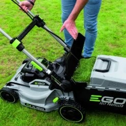 EGO Power+ LM1903E-SP 56V Poly Deck Variable Speed Cordless Lawn Mower (with 5.0Ah Battery & Rapid Charger) -Garden Tool Store ego lm1903 esp lawnmower grassbag 1