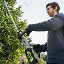 EGO Power+ HT6500E 65cm 56V Cordless Hedge Trimmer (Bare Tool) -Garden Tool Store ego power plus ht6500e hedge trimmer lifestyle