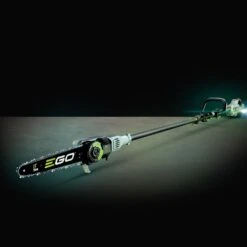 EGO Power+ PS1003E 56V Cordless Telescopic Pole Saw Kit + EP1000 1m Extension Pole (with 4Ah Battery & Charger) -Garden Tool Store ego ps1000e pole pruner graphic 1