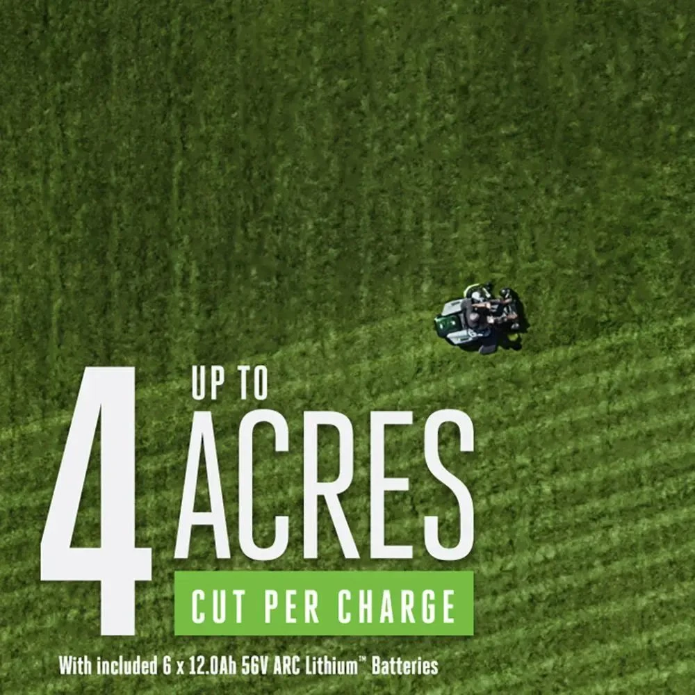 EGO Power+ Z6 ZT5201E-L 132cm 56V Battery-Powered Zero-Turn Ride-On Mower (Bundle Builder) 11 EGO Power+ Z6 ZT5201E-L 132cm 56V Battery-Powered Zero-Turn Ride-On Mower (Bundle Builder) - Image 9