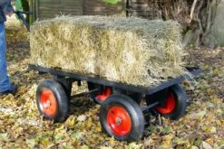 SCH FBT2 48" Long Four Wheel Flat Bed Trailer