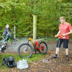 Flymo EasiClean Li Plus 18V Cordless Pressure Washer (with 2.0Ah Battery & Charger) -Garden Tool Store flymo easiclean li pressure washer bikes