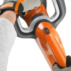 Flymo EasiCut 450 18V Cordless Hedge Trimmer (with 2.0Ah Battery & Charger) -Garden Tool Store flymo easicut 450 hedge trimmer two handed
