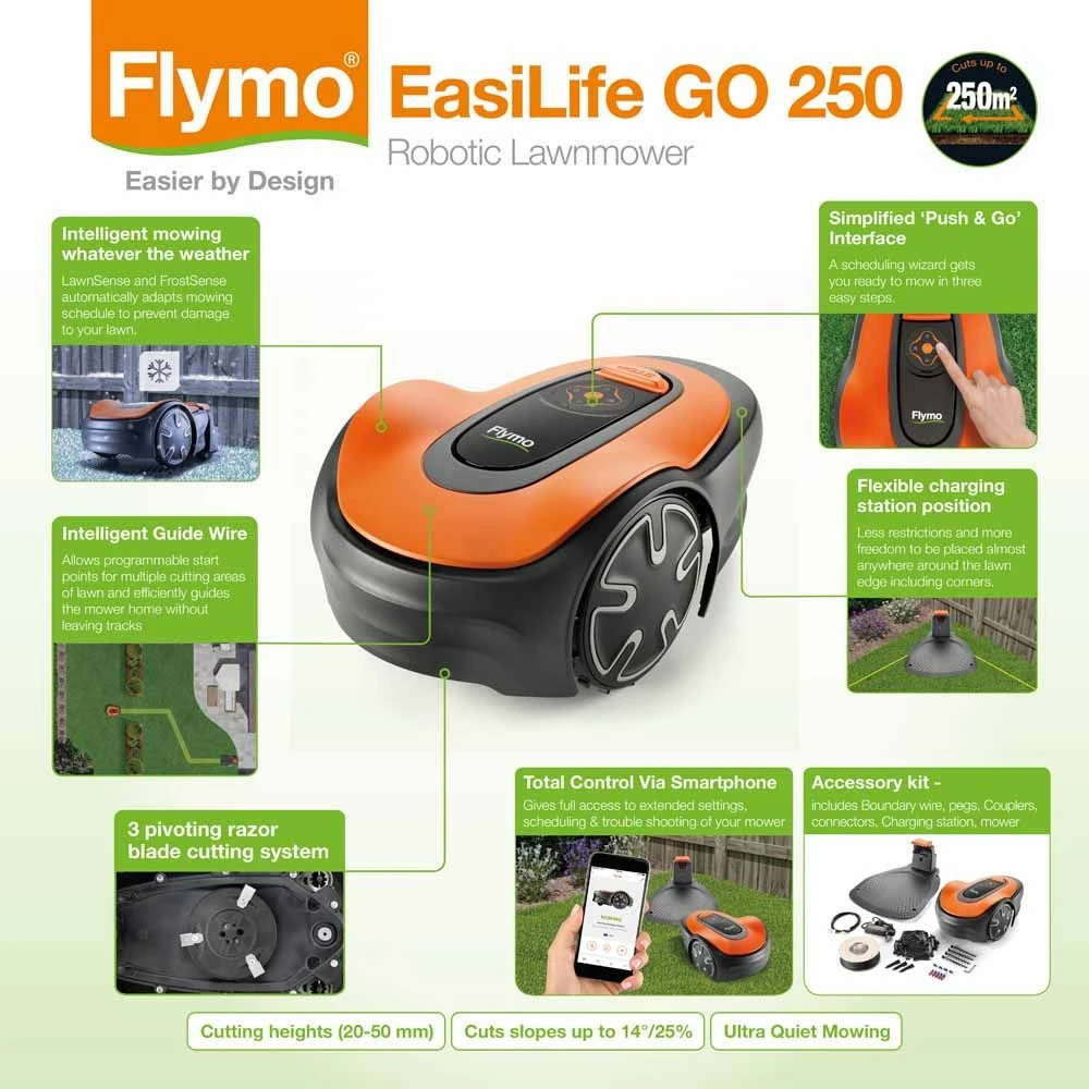 Flymo EasiLife Go 500 Robotic Lawn Mower 3 Flymo EasiLife Go 500 Robotic Lawn Mower