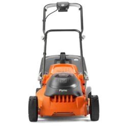 Flymo EasiStore 340R Li 36V Push Cordless Lawn Mower With Rear Roller (with 2 X 2.0Ah 18V Batteries & Chargers) -Garden Tool Store flymo easistore 340r cordless lawnmower front 1