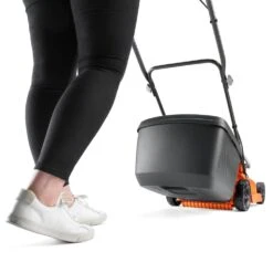 Flymo EasiStore 380R Li 36V Push Cordless Lawn Mower With Rear Roller (with 2 X 2.0Ah 18V Batteries & Chargers) -Garden Tool Store flymo easistore 340r cordless lawnmower push 1 1