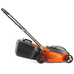 Flymo EasiStore 340R Li 36V Push Cordless Lawn Mower With Rear Roller (with 2 X 2.0Ah 18V Batteries & Chargers) -Garden Tool Store flymo easistore 340r cordless lawnmower side 2