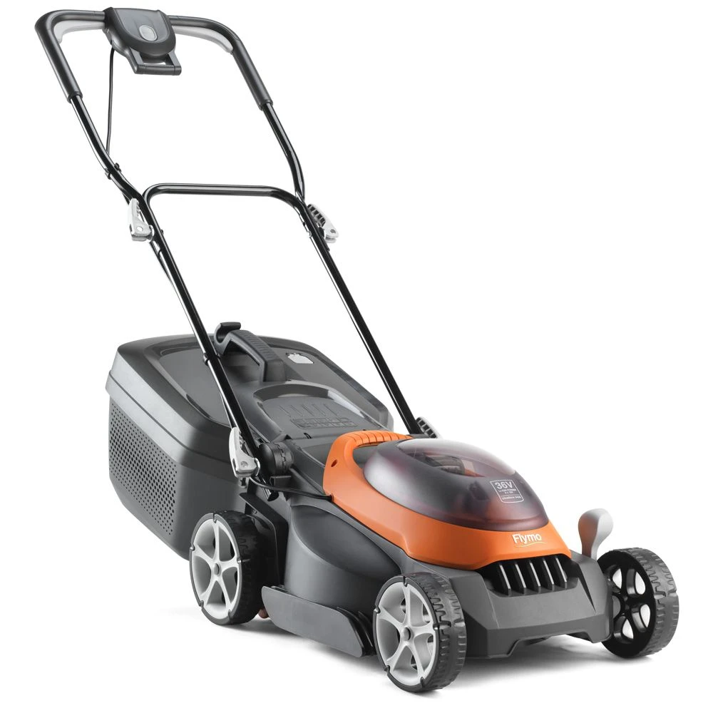 Flymo UltraStore 340R Li 36V Push Cordless Lawn Mower With Rear Roller (with 2 X 2.5Ah 18V Batteries & Chargers) 4 Flymo UltraStore 340R Li 36V Push Cordless Lawn Mower With Rear Roller (with 2 X 2.5Ah 18V Batteries & Chargers) - Image 2
