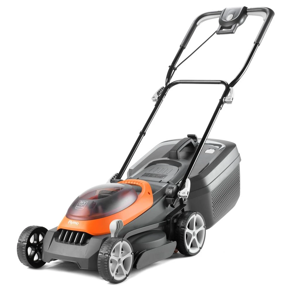 Flymo UltraStore 340R Li 36V Push Cordless Lawn Mower With Rear Roller (with 2 X 2.5Ah 18V Batteries & Chargers) 6 Flymo UltraStore 340R Li 36V Push Cordless Lawn Mower With Rear Roller (with 2 X 2.5Ah 18V Batteries & Chargers) - Image 4