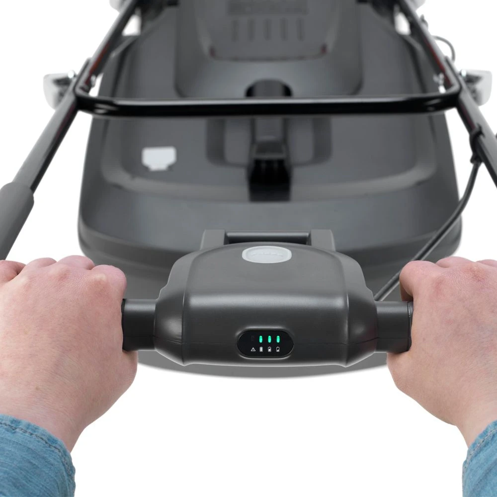 Flymo UltraStore 340R Li 36V Push Cordless Lawn Mower With Rear Roller (with 2 X 2.5Ah 18V Batteries & Chargers) 10 Flymo UltraStore 340R Li 36V Push Cordless Lawn Mower With Rear Roller (with 2 X 2.5Ah 18V Batteries & Chargers) - Image 8